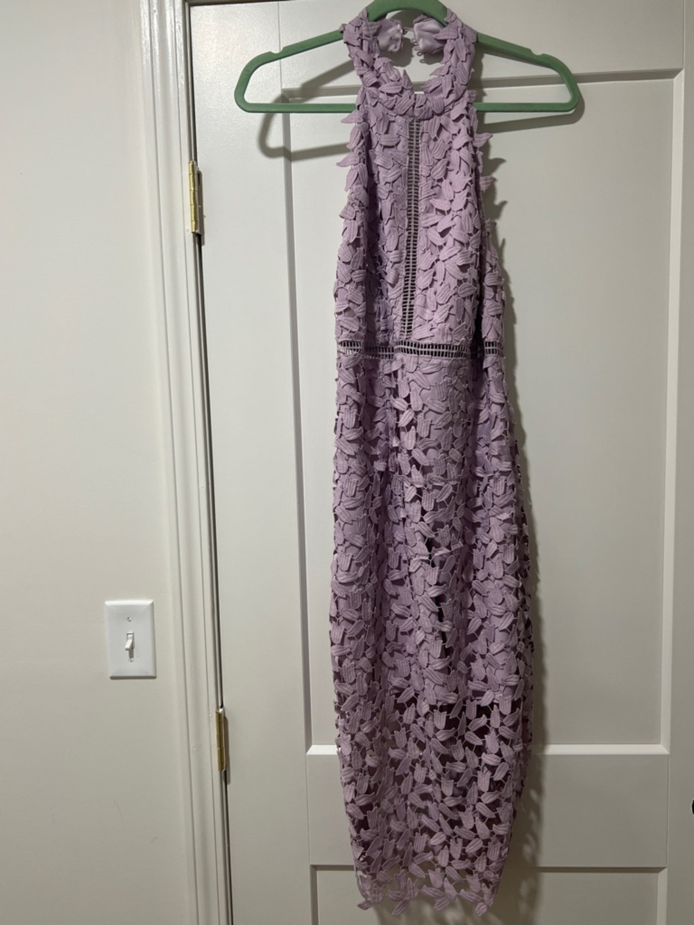 Bardot Lilac Lace Dress